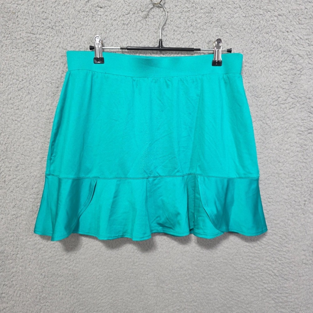 Tail Womens Skort Skirt Emerald‎ Green Pockets Flutter Stretch Comfort Tennis M